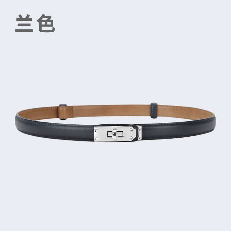 Wholesale women's thin belt skirt casual pants belt waist buckle belt